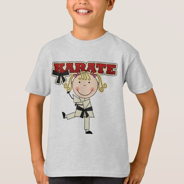 Camiseta KARATÉ - t-shirt e presentes louros da menina (Frente)