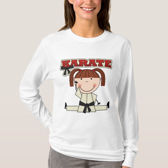 Camiseta KARATÉ - t-shirt e presentes triguenhos da menina (Frente)