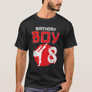Camiseta Karate Taekwondo Artes Marciais de Aniversário de 