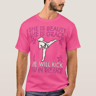 Camiseta Karate Taekwondo Girl Karate Kick