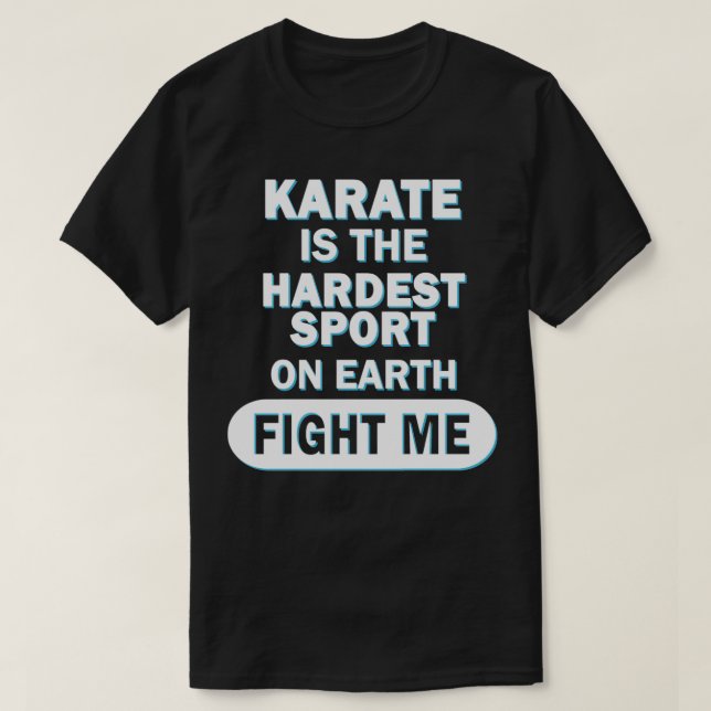 Camiseta Karate Taekwondo Mens Judo Artes Marciais (Frente do Design)