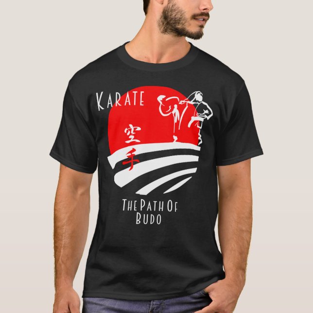 Camiseta Karate The Path of Budo, Samurai Martial Arts (Frente)