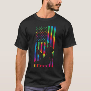 Camiseta Karate Tie Dye Bandeira Americana Karate