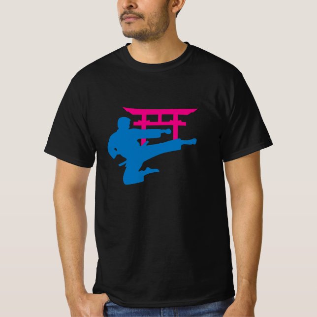 Camiseta Karate Torii Neon Fighter (Frente)