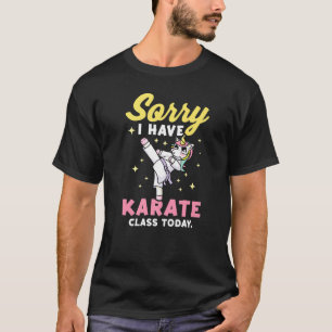 Camiseta KarateFor Karate Students Girls Unicorn