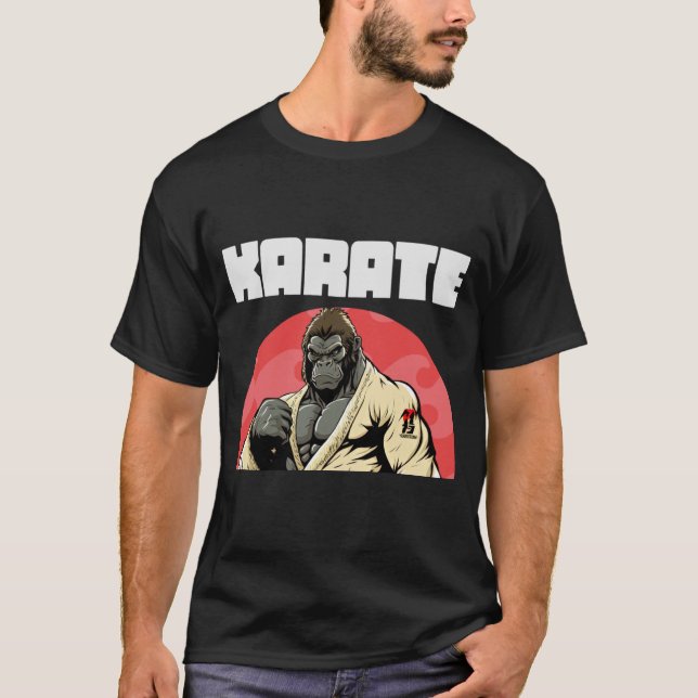 Camiseta Karateka Karate Gorilla (Frente)
