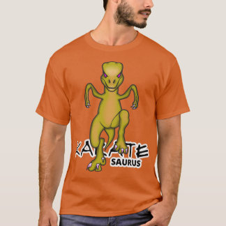 Camiseta Karatesaurus Raptor Crane Kick Funny Dino Karate