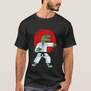 Camiseta Karatesaurus T rex Karatê Dinossauro Engraçado Kar