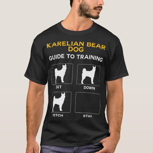 Camiseta Karelian Bear Dog Guide to Training Dog (Frente)