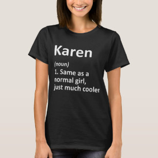 Camiseta KAREN Definição Nome Personalizado Funny