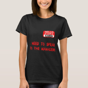 Camiseta Karen Fale Com o Gerente Citação Engraçada Meme Ha