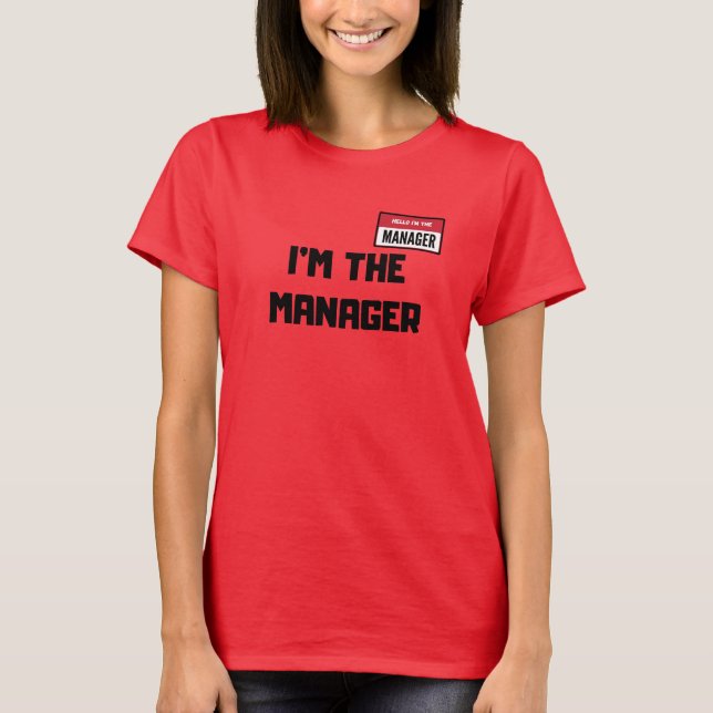 Camiseta Karen Halloween Costume / Eu sou o gerente (Frente)