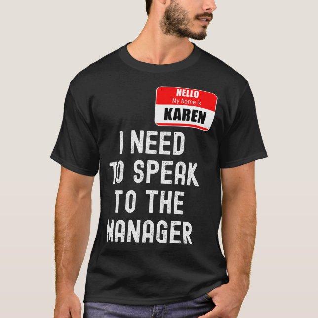 Camiseta Karen Halloween, Fale Com O M (Frente)