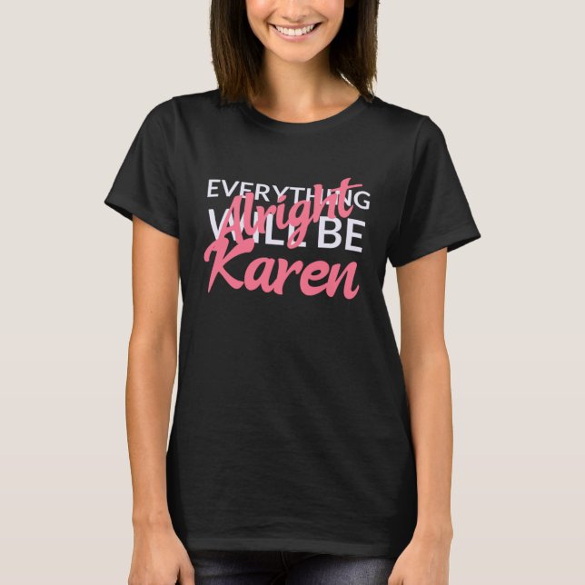Camiseta Karen Halloween Figurume Idea Quer Falar Com (Frente)