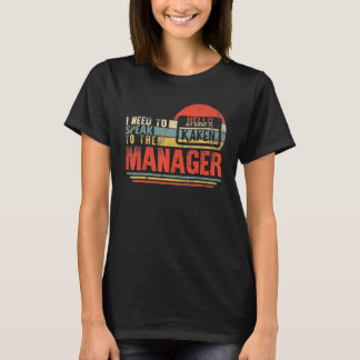 Camiseta Karen Halloween Lazy Costume Fale com o Gerente