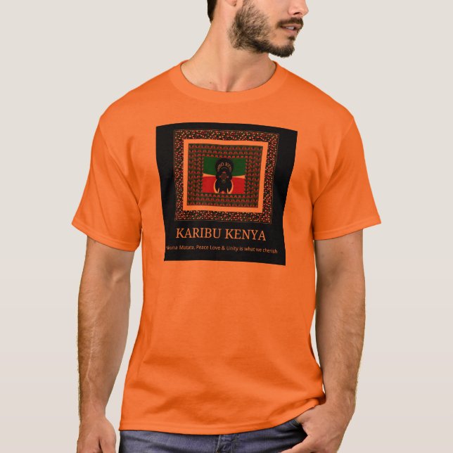 Camiseta Karibu Kenya Hakuna Matata (Frente)