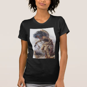 Camiseta Karl Bodmer - guerreiro de Moennitarri que faz a