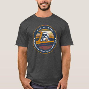 Camiseta karl mar entre perdedor estamos assumindo os meios