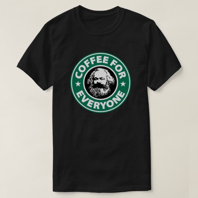 Camiseta Karl Marx - Café Socialista (Frente do Design)