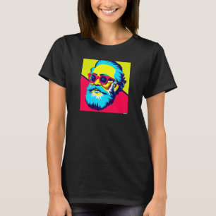 Camiseta Karl Marx com óculos de sol Pop Retrato de arte da