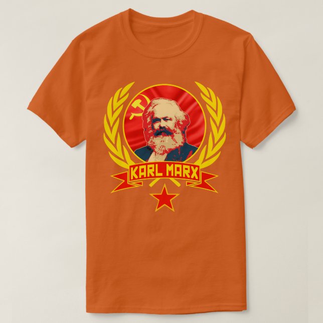 Camiseta Karl Marx Comunismo Propaganda 2 (Frente do Design)