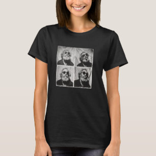 Camiseta Karl Marx no estilo de máquina fotográfica antiga,