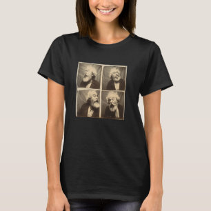 Camiseta Karl Marx no estilo de máquina fotográfica antiga,