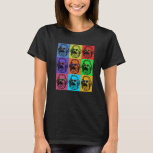 Camiseta Karl Marx Pop Art - Filósofo T da Revolução Engraç