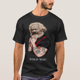 Camiseta Karl Marx Pop Art Revolução Rochas Tatuagem Vintag