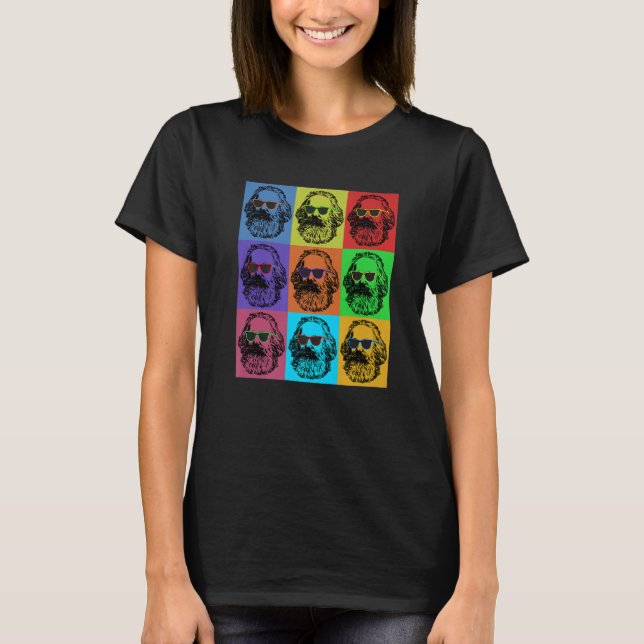 Camiseta Karl Marx Pop   Revolution Philosopher Teacher (Frente)
