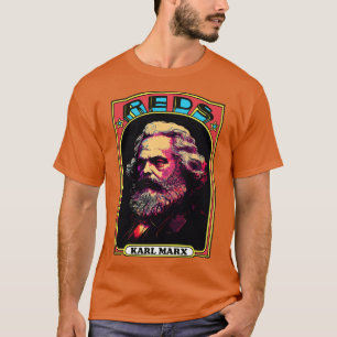 Camiseta Karl Marx Retro Comunista Trading d