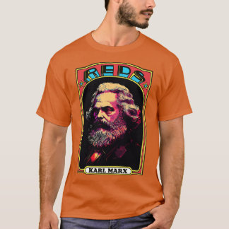 Camiseta Karl Marx Retro Comunista Trading d