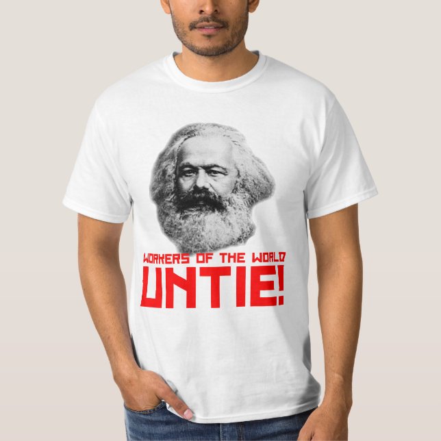Camiseta Karl Marx? T-shirt do valor (Frente)