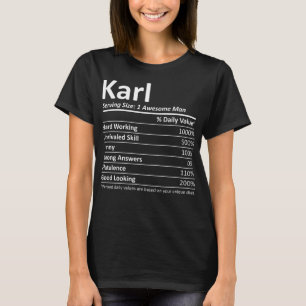 Camiseta KARL Nutrition Engraçado Aniversário Personalizado
