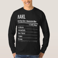 Karl Nutritional Facts Servindo Calorias de Tamanh