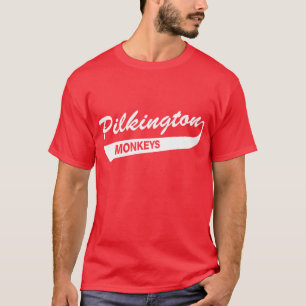 Camiseta Karl Pilkington Monkeys o t-shirt vermelho