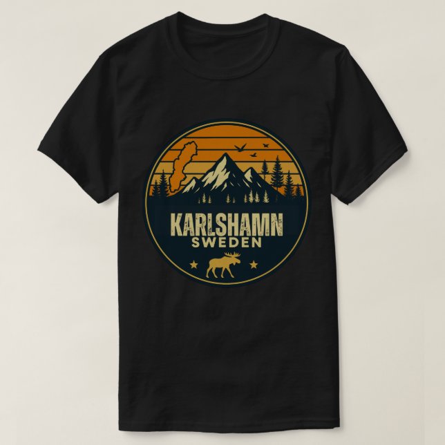 Camiseta Karlshamn, Suécia Sverige (Frente do Design)