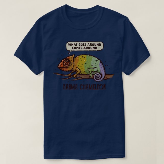 Camiseta Karma Chameleon (Frente do Design)