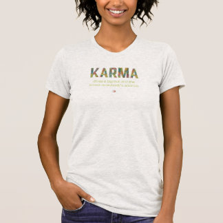 Camiseta Karma dirige um grande ônibus