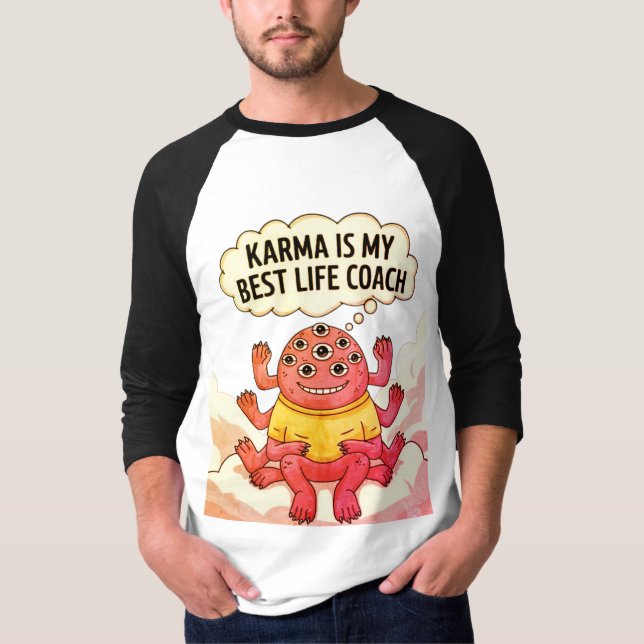 Camiseta Karma é minha melhor treinadora de vida (Frente)