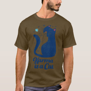 Camiseta Karma é um Cat Retro