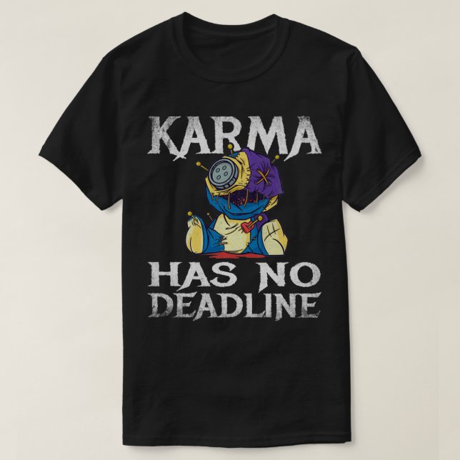Camiseta Karma Não Tem Previsão De Destino De Balanço De Pr (Frente do Design)