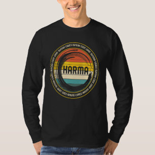 Camiseta Karma O Que Vem Por Aí Passa Pelo Direito Universa
