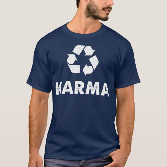 Camiseta Karma Recycle  Recycling T  Eco Warrior Tee (Frente)