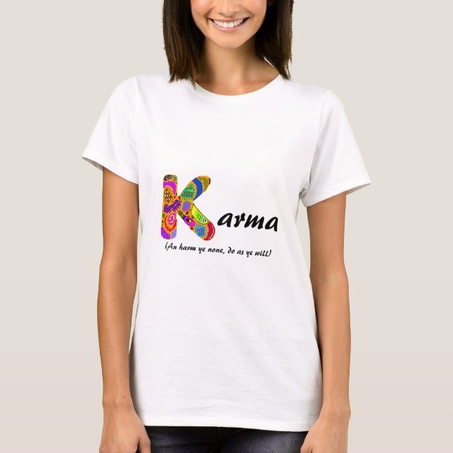 Camiseta Karmas (com "um dano YE nenhuns… ") (Frente)