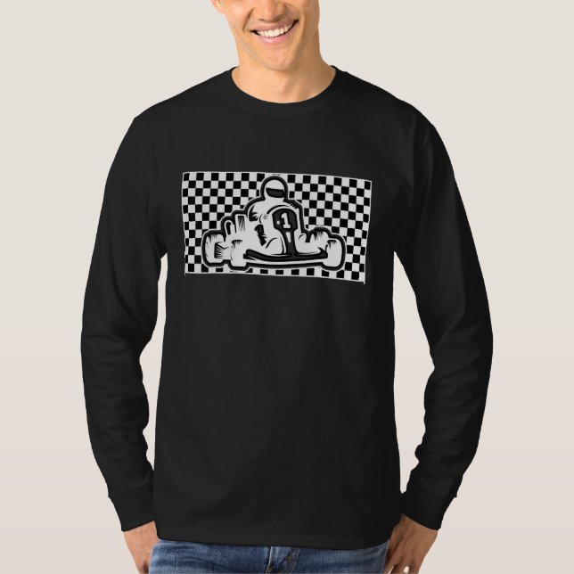 Camiseta Kart Racing Finish, Go-Kart (Frente)