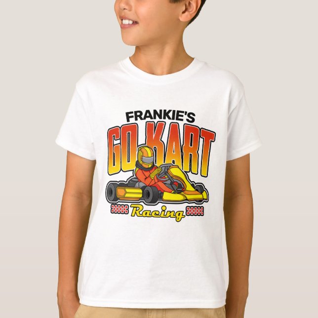 Camiseta Kart Racing Motorsport Personalizado (Frente)
