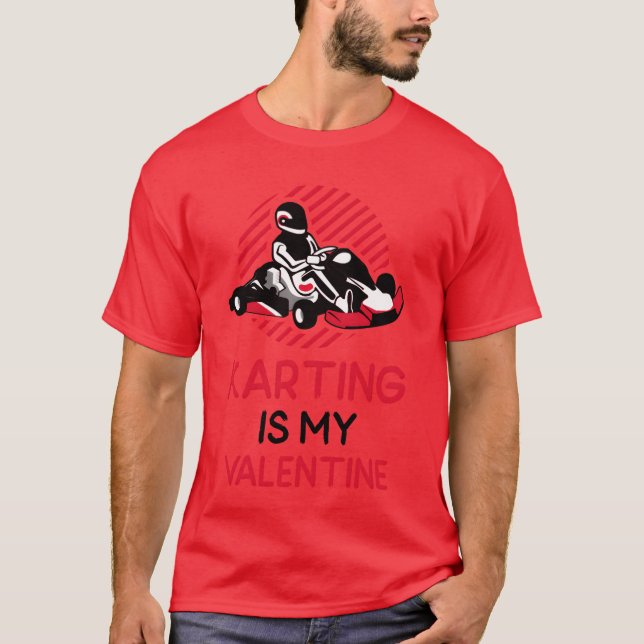 Camiseta Karting Is My Valentine Sports Player boy (Frente)