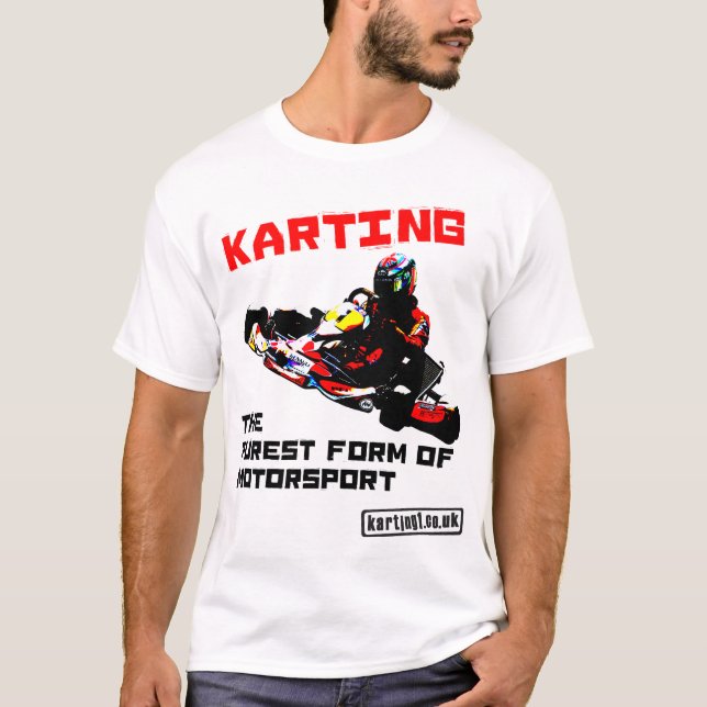 Camiseta Karting o formulário o mais puro do desporto (Frente)
