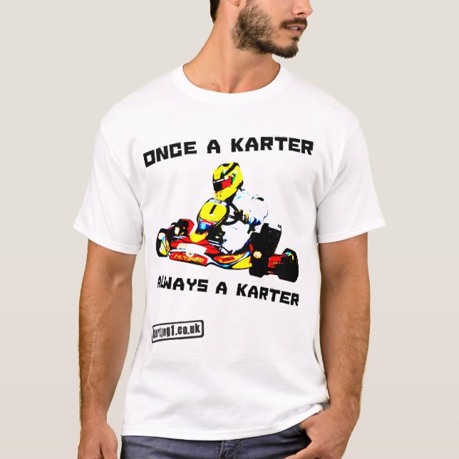 Camiseta Karting uma vez um Karer sempre um Karter (Frente)